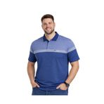 BattalModa Erkek Büyük Beden Melanj Havacı Polo Yaka Kısa Kollu Band Tişört 3XL-4XL-5XL-6XL