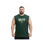 BattalModa Erkek Büyük Beden Nefti Sıfır Kol Skate Tişört 3XL-4XL-5XL-6XL
