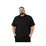 BattalModa Erkek Büyük Beden Siyah Polo Yaka Kısa Kollu Pike Tişört 3XL-4XL-5XL-6XL-7XL-8XL