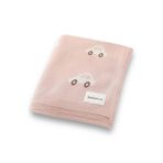 Battani.Co Kız Ve Erkek Bebek Için Triko Örgü Bebek Battaniyesi 85cm X85cm Araba Rüyası Pembe