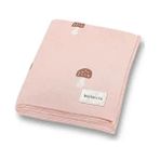 Battani.Co Triko Örgü Bebek Battaniyesi 85CM X85CM Pembe Minik Mantarlar Kız ve Erkek Bebekler İçin Akrilik - 85 x 85 cm