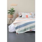 Battaniye Ponponlu Özel Çantalı 150x200 cm Pamme Turuncu