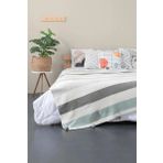 Battaniye Ponponlu Özel Çantalı 200x220 cm Pamme Gri