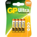 Batteries 24AU Ultra Alkalin LR03/E92/AAA Ince Kalem Pil, 1.5 Volt, 4'lü Kart, Bakır/siyah/beyaz