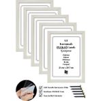Batu Art Home 5 Adet A4 Çerçeve Korumalı Kırılmaz Pleksi Camlı Belge Diploma Resim Fotoğraf Asılabilir 21 x 29.7 cm - Beyaz - 21x29,7