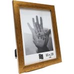Batu Art Home Fotoğraf Çerçevesi 15 x 21 cm Mat Altın Renk Korumalı Kırılmaz Pleksi Camlı Masaüstü Ayaklı ve Duvara Asılabilir