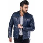 Batu Deri ErkekDeri Mont/ceket - XL - Lacivert
