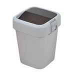 Bauboss 8 lt Hassas Kapak Gri Çöp Kovası