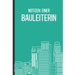Bauleiterin Geschenk: Baustellen Notizbuch A5 Dot Grid praktisch für Notizen einer Bauleiterin kleines Dankeschön von Bauherr und Hausbauer an beste Bau Leiterin und Architekten beim Haus Bau