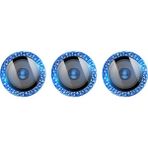 Bause İphone 12 Pro Max Uyumlu Kamera Lens Temperli Koruyucu 3'lü - Mavi