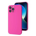 Bause İphone 12 Uyumlu Kamera Korumalı, Mikrofiber Astarlı, Sıvı Silikon Kılıf-şeker Pembesi