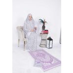 Bav Butik Ayvitrin Anne Kız Tesettür Alt Üst Tam Takim Lila
