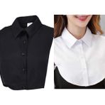 BAV Butik Ayvitrin Kadın Tesettür Içlik Yakalık Gömlek Siyah-Beyaz 2 Li Set - Standart - Siyah - Beyaz