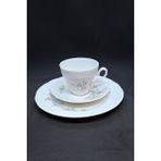 Bavaria Jaeger Alman Vintage Çay Fincanı 3 Parça 210 ml - Mavi - Beyaz
