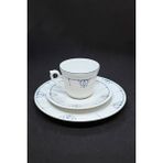 Bavaria Kronester Gunther Lambert Koleksiyonu Vintage Çay Fincanı 3 Parça 180 ml - Açık Mavi - Beyaz