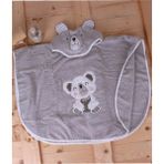 Baveno %100 Pamuk Yuvarlak Koala Çocuk Banyo&plaj Panço Havlu Gri Tek Ebat - Çok Renkli