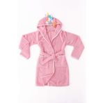 Baveno %100 Pamuklu Unicornlu Çocuk Bornozu PEMBE 6-8 Yaş