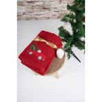 Baveno Home Pamuk Ikili 50X100 cm Yılbaşı Nakışlı Havlu/havlu Seti - Renkli - 50 x 100 cm