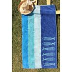 Baveno Pamuk 83 x 160 cm Kadife Outlet Plaj Havlusu - Lacivert - 83 x 178 cm