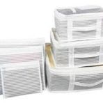 Bavul İçi Düzenleyici Valiz Organizer 6 Lı Set - Çizgili