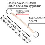 Bavul Valiz Taşıma Askısı Bagaj Bavul Kemeri Bavula Çanta Ekleme Çanta Bağlama Ayarlı Tokalı Maksimum Uzunluk 65 Santim Minimum 36 Santim - Beyaz