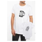 Baxia Baba Oğul Kız Zıbın Tshirt Kombin(çocuk Bedenını Satın Alıp Anne Bedenı Icın Yazınız )