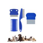 Baxters Kedi Köpek Bit Tarağı Seti Mavi Küçük Irk Evcil Hayvan Pire Tarağı Tırnak Törpü Kedi Tuvaleti
