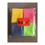 baxxe 4 Adet Cam ve Temizlik Bezi Nano Teknoloji Mikrofiber Bez Eko 30x30 Fiber Eko