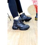 Bay Armedon Kışlık Bot Siyah Dozer Taban Unisex Günlük Spor Bot Su Geçirmez 36
