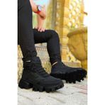 Bay Armedon Kışlık Bot Siyah Dozer Taban Unisex Günlük Spor Bot Su Geçirmez Ünlü