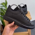 Bay Armedon Unisex Siyah Sneaker Günlük Kalın Taban Spor Yürüyüş Ayakkabı 37
