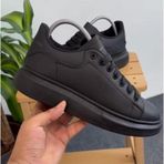Bay Armedon Unisex Siyah Sneaker Günlük Kalın Taban Spor Yürüyüş Ayakkabı 42