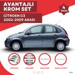 Bay Art Decor Citroen C3 Avantajlı Krom Set 2002-2009 Arası -4ürün- Paslanmaz Çelik