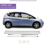Bay Art Decor Honda Jazz Krom Cam Çıtası 4 Parça 2009-2013 Arası Paslanmaz Çelik