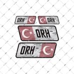 Bay Etiket Bt11 Reflektif 0 Rh Negatif () Kan Grubu Sticker Seti