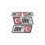 Bay Etiket Bt12 Reflektif 0 Rh Pozitif (+) Kan Grubu Sticker Seti