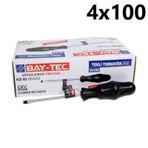 Bay-Tec 4x100 mm Düz Tekli Tornavida