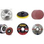 Bay-Tec 5'li Taşlama Disk Seti Elmas Sunta Ahşap Metal Kesici ve Zımpara