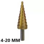 Bay-Tec DIN338 4 20 mm Kademeli Matkap Ucu