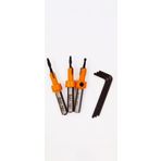 BAY-TEC Havşa Matkap Ucu 3 Adet 3 mm 3,5mm 4 mm Profesyonel Hss