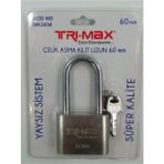 Bay-Tec MK2434 Tri-Max Çelik Asma Kilit Uzun 60MM
