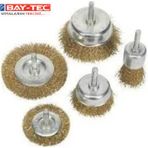Bay-Tec Saçaklı 6 Parça Tel Fırça Seti