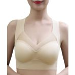 Bayan sütyen, askısız, büstiyer, dikişsiz iç çamaşırı, klasik, üst giyim, konforlu, sütyenli, elastik, Bej, XL-XXL