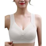 Bayan sütyen, askısız, büstiyer, dikişsiz iç çamaşırı, klasik, üst giyim, konforlu, sütyenli, elastik, Beyaz, XL-XXL
