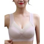 Bayan sütyen, askısız, büstiyer, dikişsiz iç çamaşırı, klasik, üst giyim, konforlu, sütyenli, elastik, Pembe., XL-XXL