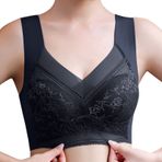 Bayan sütyen tam kapsama ince kayış artı boyutu kablosuz spor dantel kapak fincan yelek Bralette görünmez şeffaf sutyen, siyah, L