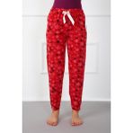 Bayan Welsoft Polar Tek Alt Pijama 210040 Kırmızı - Beyaz