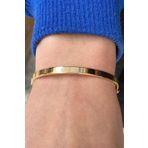 Bayar Gold 14 Ayar Altın Orta Kalın Soft Kelepçe Bilezik