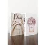 BayCazip 2'li Dekoratif Kitap Görünümlü Kutu Gelinlik & No5 Parfüm Temalı