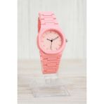 Bayce Home Modern Tasarımlı Silikon Kordon Unisex Quartz Saat - Pembe